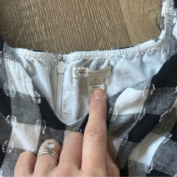 Cato Black and White Checkered Mini Dress - Picture 9 of 10